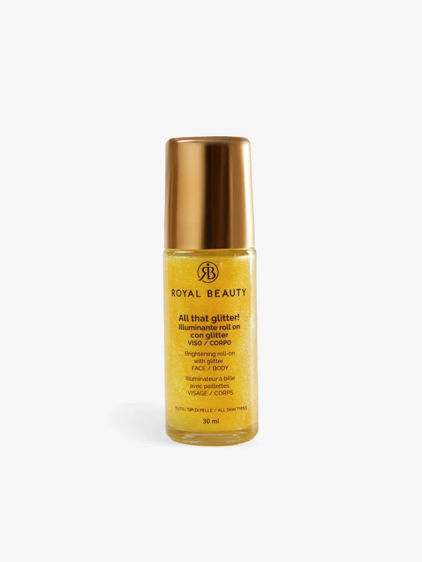 Royal Beauty All That Glitter! Illuminante roll-on con Glitter Viso Corpo 30ml -04