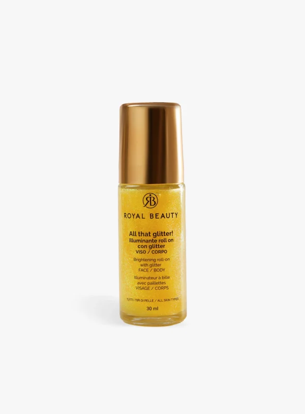 Royal Beauty All That Glitter! Illuminante roll-on con Glitter Viso Corpo 30ml -04 1 Royal Beauty All That Glitter! Illuminante roll-on con Glitter Viso Corpo 30ml -04