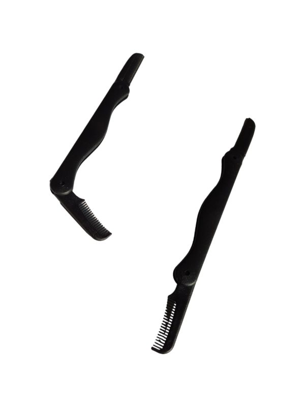 RoRo Εργαλείο Περιποίησης Φρυδιών Με Ξυραφάκι Και Χτένα