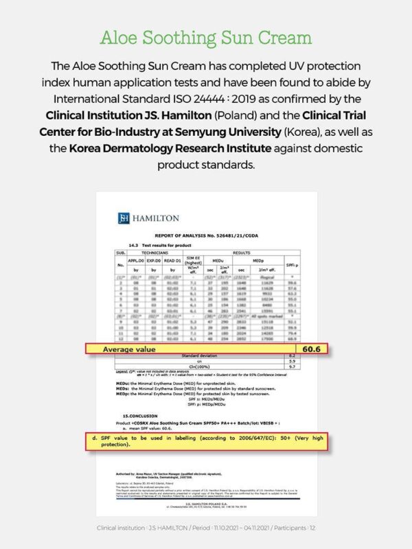 Cosrx Aloe Soothing Sun Cream SPF50+ PA+++ 50ml 3 Cosrx Aloe Soothing Sun Cream SPF50+ PA+++ 50ml