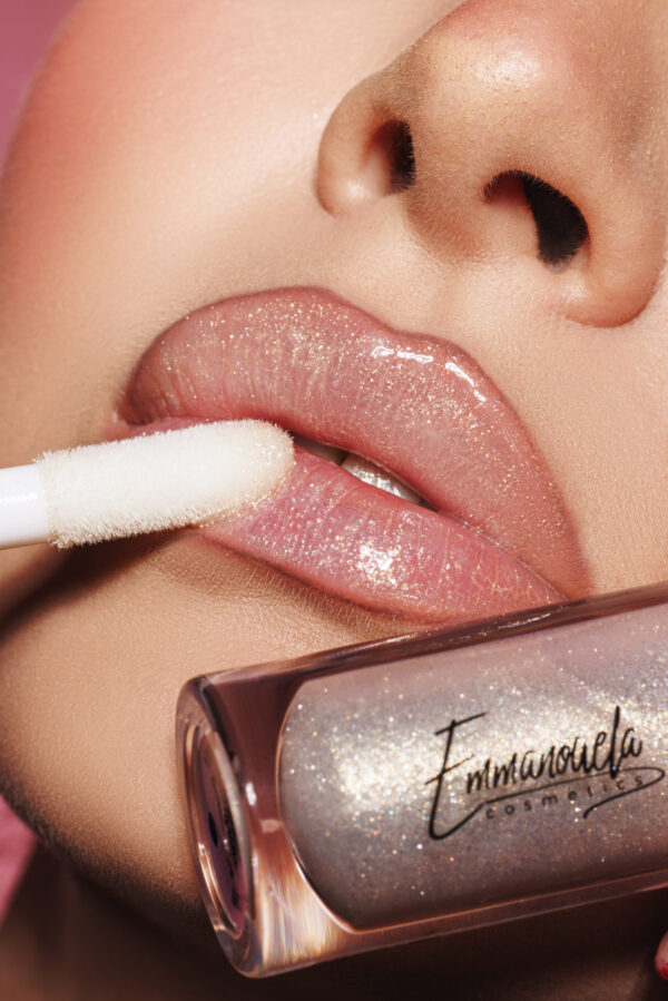 Emmanouela Cosmetics Glossy Lipstick Glitter Lips 5ml
