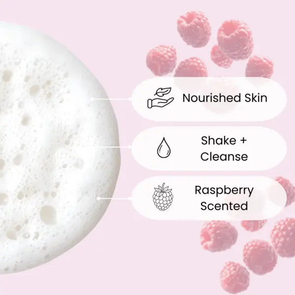FaceFacts Scuup Raspberry Ripple Foam Body Wash 240ml 3 FaceFacts Scuup Raspberry Ripple Foam Body Wash 240ml