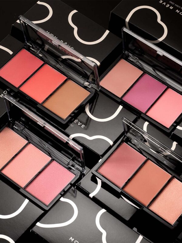 Mon Reve Blush On Τριπλή παλέτα ρουζ