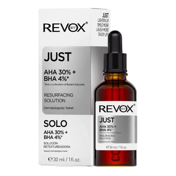 Revox Just AHA 30% + BHA 4% Resurfacing Solution 30ml 1 Revox Just AHA 30% + BHA 4% Resurfacing Solution 30ml