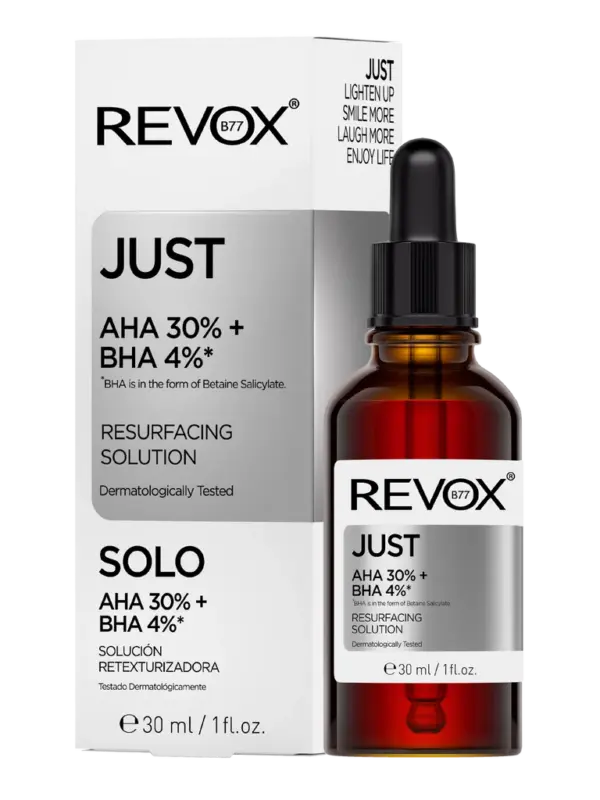 Revox Just AHA 30% + BHA 4% Resurfacing Solution 30ml