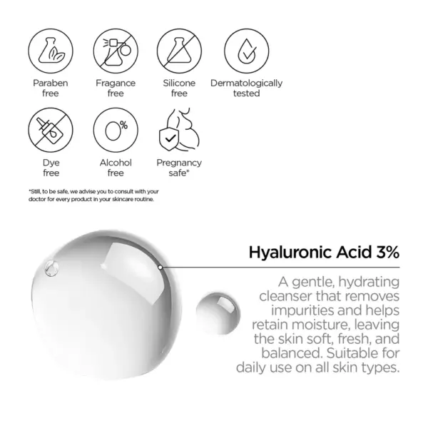 Revox Just Hyaluronic Acid 3% Hydrating Face Wash 250ml
