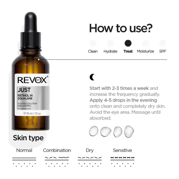 Revox Just Retinol in Squalane Age Control 30ml 5 Revox Just Retinol in Squalane Age Control 30ml