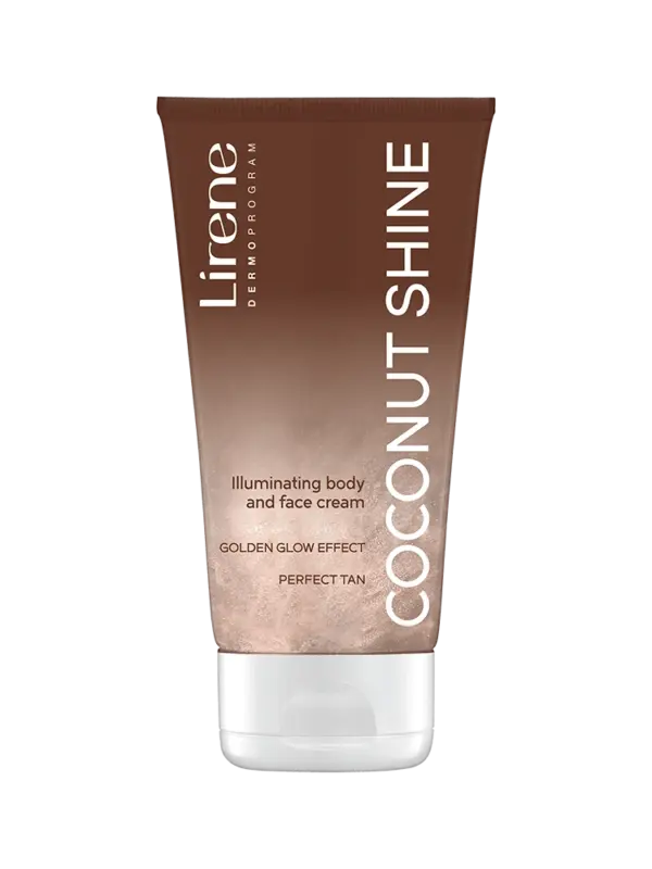 Lirene Coconut Shine Illuminating Body and Face Cream 150ml