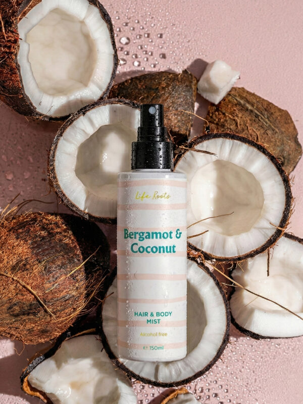 Life Roots Bergamot & Coconut Hair & Body Mist 150ml