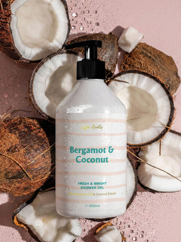 Life Roots Bergamot & Coconut Shower Gel 500ml Life Roots Bergamot & Coconut Shower Gel 500ml