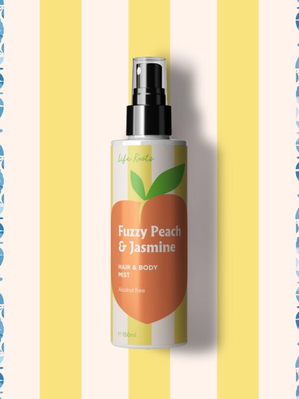 Life Roots Fuzzy Peach & Jasmine Hair & Body Mist 150ml