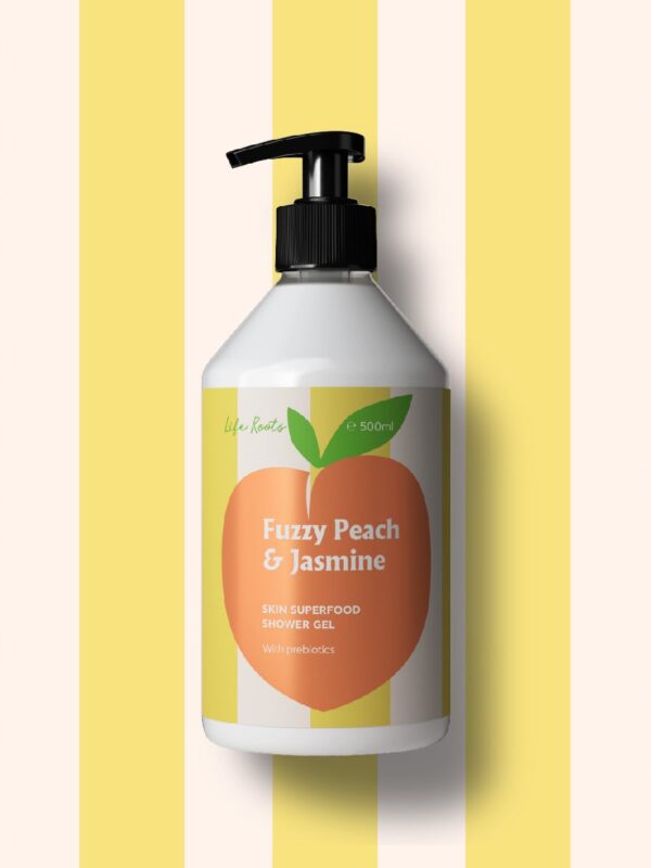 Life Roots Fuzzy Peach & Jasmine Shower Gel 500ml