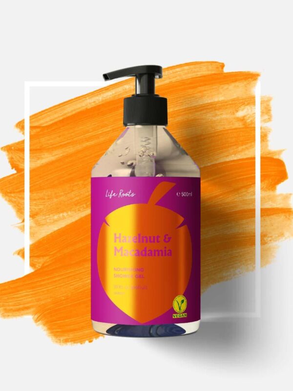 Life Roots Hazelnut & Macadamia Shower Gel 500ml