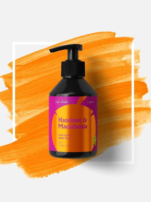 Life Roots Hazelnut & Macadamia Skin Glow Body Milk  250ml