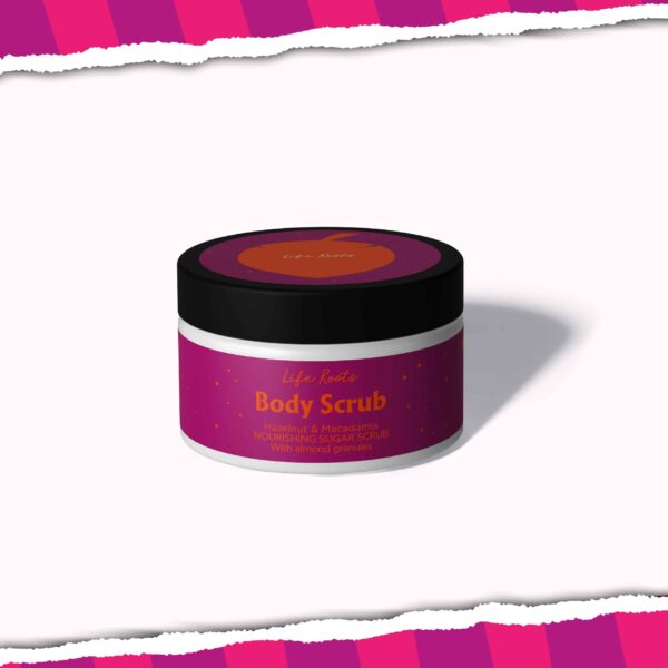Life Roots Hazelnut & Macadamia Skin Glow Body Scrub 250ml Life Roots Hazelnut & Macadamia Body Scrub 250ml