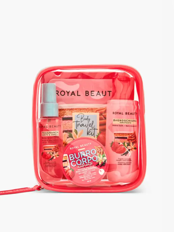 Royal Beauty Travel Kit N°14 - Mini Body Care Cheesecake Strawberry Gourmand