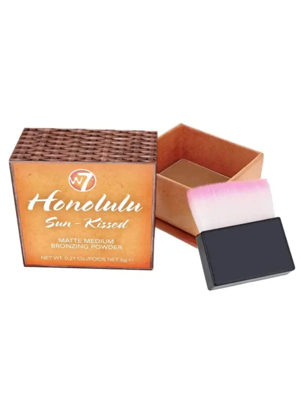W7 Honolulu Sun Kissed Matte Medium Bronzing Powder 2 W7 Honolulu Sun Kissed Matte Medium Bronzing Powder