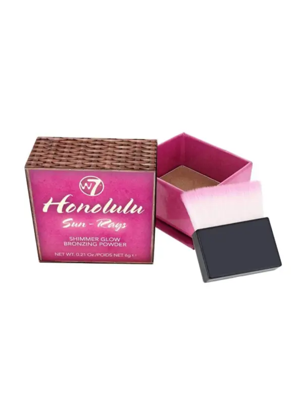 W7 Honolulu Sun Rays Shimmer Glow Bronzing Powder 2 W7 Honolulu Sun Rays Shimmer Glow Bronzing Powder