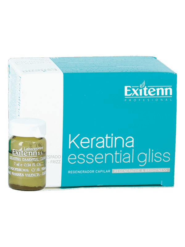 Exitenn Keratina Essential Gliss Regenerative & Brightness 12 Αμπούλες 7ml