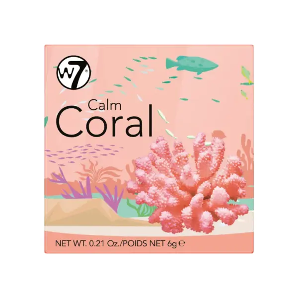W7 The Boxed Blusher Calm Coral 1 W7 The Boxed Blusher Calm Coral