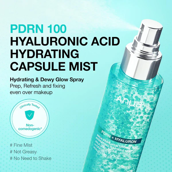 Anua PDRN HYALURON Capsule Mist 100ml 4 Anua PDRN HYALURON Capsule Mist 100ml