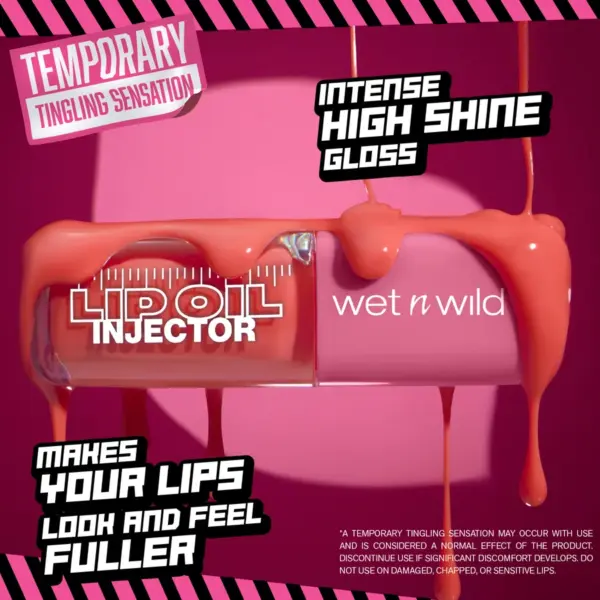 Wet n Wild Lip Oil Injector Plumping Lip Oil Just a Hint 5 Wet n Wild Lip Oil Injector Plumping Lip Oil Just a Hint