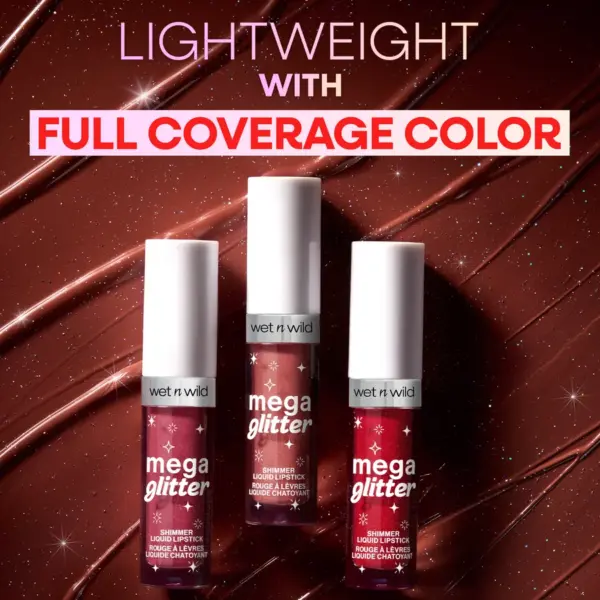 Wet n Wild Mega Glitter Shimmer Liquid Lipstick New Soulmate